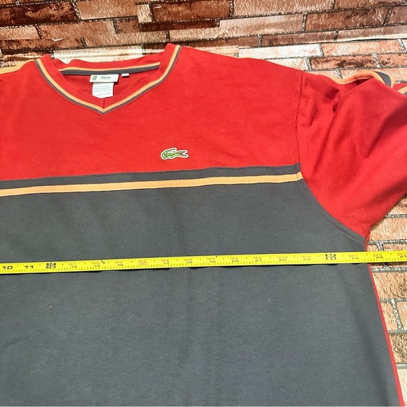 Lacoste Red and Black Long Sleeve Shirt size 6 vintage 90’s - Picture 7 of 10